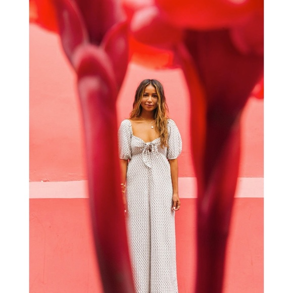 Billabong x Sincerely Jules Shout It Up Linen Blend Jumpsuit XS - Picture 5 of 14